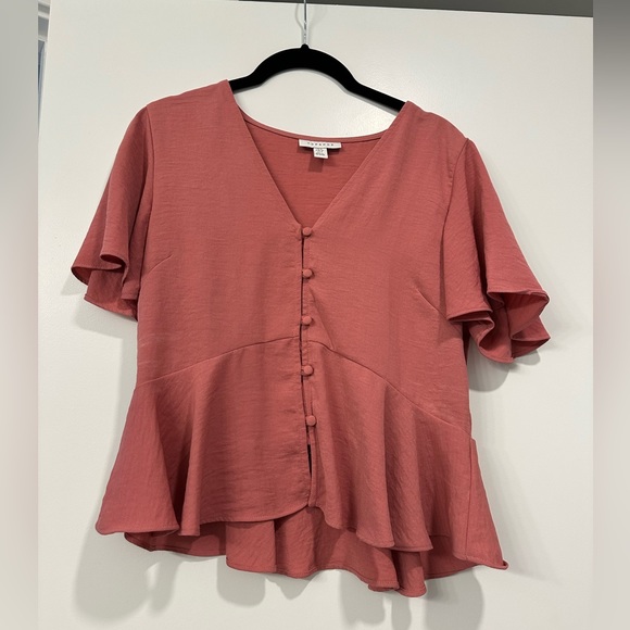TopShop Deep Pink Blouse - Picture 1 of 5